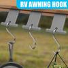 10/1Pcs S Shaped Camping Awning Hooks Clips Car RV Tent Hangers Light Hangers with Holes for Caravan Camperb Accessories