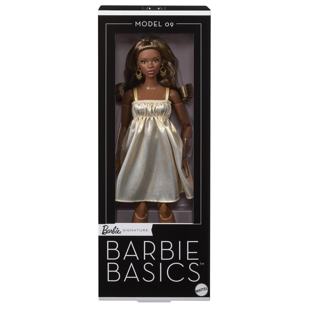 barbie Basics High Ponytail Signature Model 09 Collector Articulated Barbie Ages JJX28 Doll, Body, Doll, 6+, Neutral,