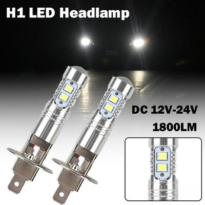 2pcs H1 LED Headlamp Bulb 6000k 100W High Low Beam Light Truck Fog SUV Auto Car White Bulbs Hea F7J1