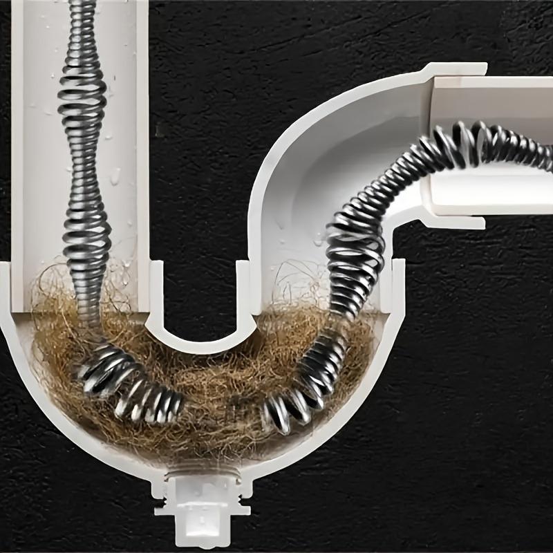 4m Pipe Sink Unblocker Drain Hair Cleaner Sink Refrigerator Foreign Matter Cleaning Brush Pipe Unblocking Handheld Tool