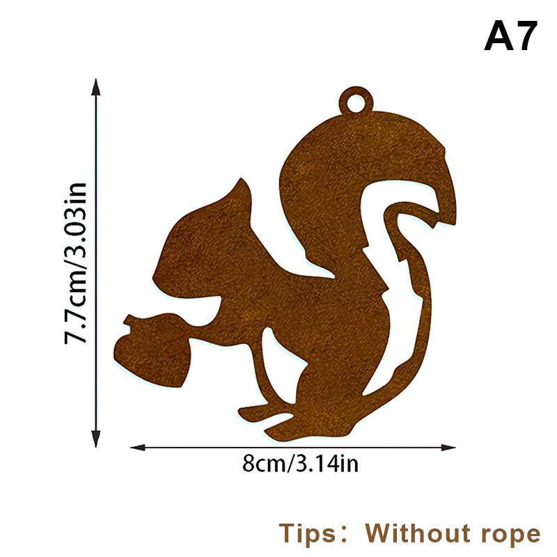 

2D Flat Rusty Spider Crab Iron Decoration With Cutout Design - Old Tree Hanging Decoration Indoor/Outdoor, Wall Art, Perfect Hol A7