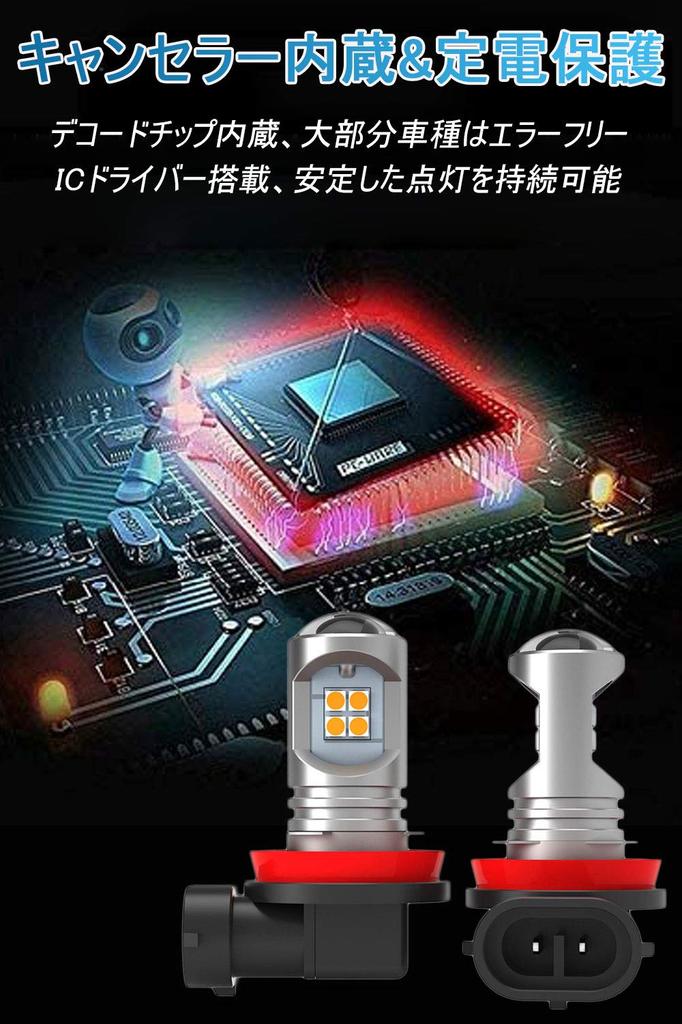 H11 LED Fog Lamp, White, Explosive Light, Compatible with Vehicle Inspections, H8 H9, H16