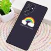 Gay Lesbian LGBT Rainbow Flag Pride Silicone Phone Case For Samsung Galaxy note 10 S26 S24 S23 S22 S21 Plus S25Ultra Capa Cover