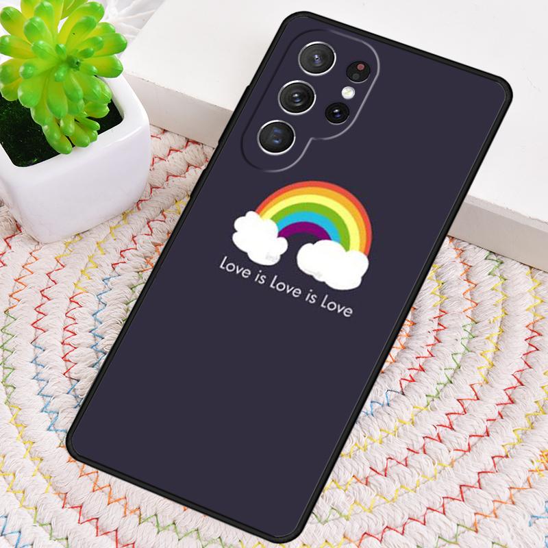 Gay Lesbian LGBT Rainbow Flag Pride Silicone Phone Case For Samsung Galaxy note 10 S26 S24 S23 S22 S21 Plus S25Ultra Capa Cover