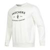 Skechers Sports Lifestyle Series FW24 Fleece Loose Fit Crew Neck Long Sleeve Sweatshirt Unisex Sweatshirt White L323U174-0074