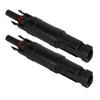 2 Pcs Solar Photovoltaic Connector 20A IP67 Waterproof PV Diode Fuse Connector for Solar System