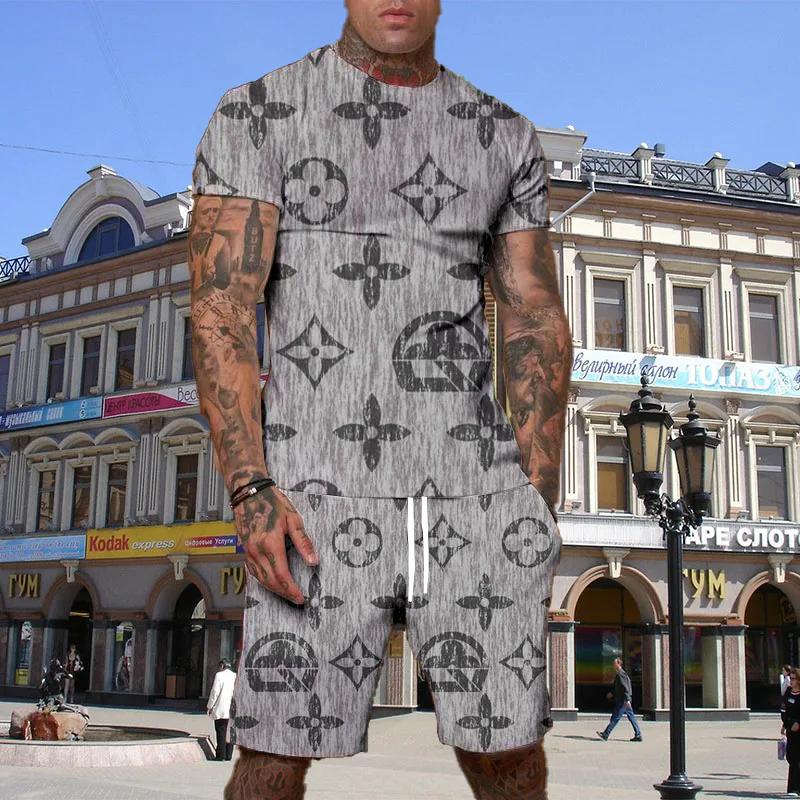 

Summer Best-selling Luxury Quality Fashion Personality Crew Neck Printing Men s XXS