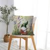 Adorable Gnome & Floral Garden Cushion Cover Car Throw Pillow Case For Sofa Car Christmas Gift