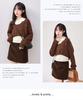 Women's Grey Knit Polo Shirt & Sleeveless Apricot Inner Layer Set, Spring/Autumn 2024 Collection.