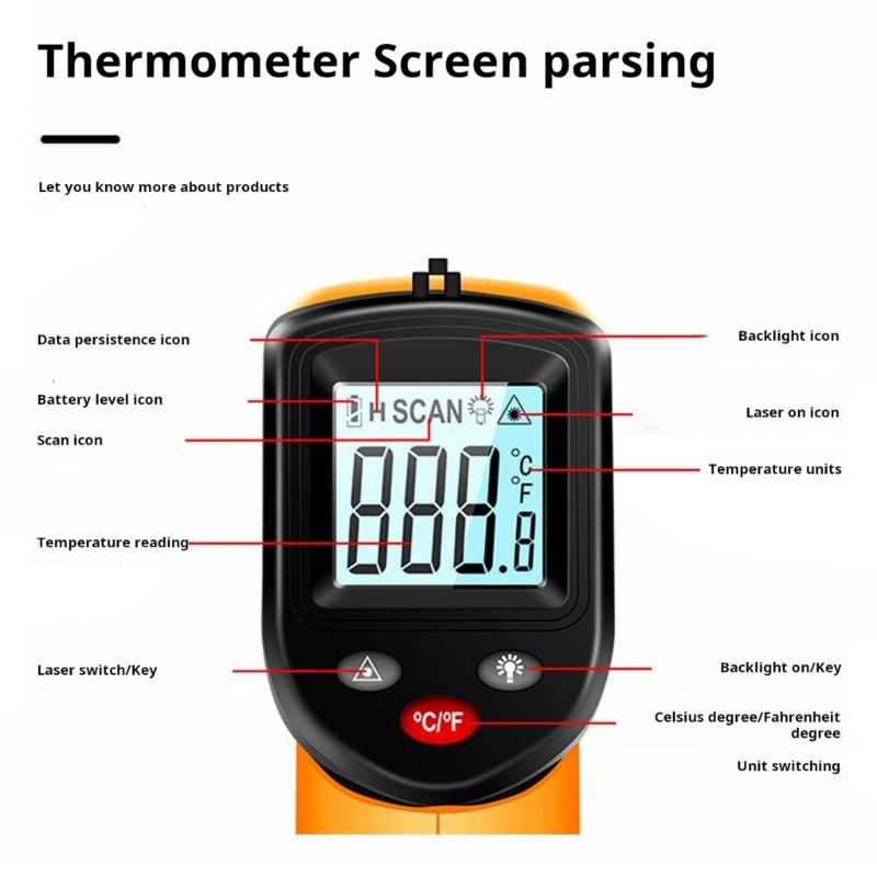 GM320 IR Thermometers None Contact Digital Temperature Guns For Industrial And Home Use With High Accuracy Easy To Use