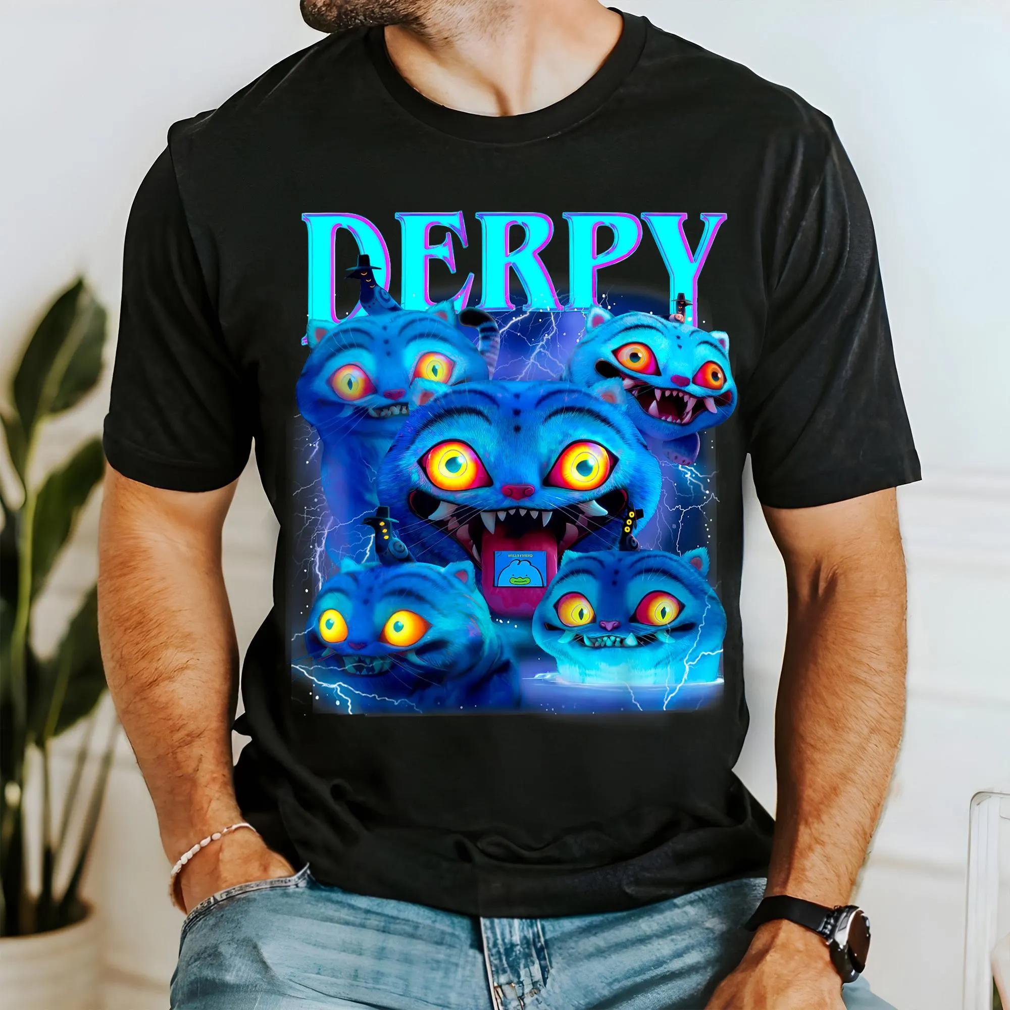

Comfort Colors Viral Tiktok Demon Hunter Tiger Shirt Derpy The Tiger Demon Hunter Tiger Tee Hunters Tiger Fan Kpop Saja Boys 2XL