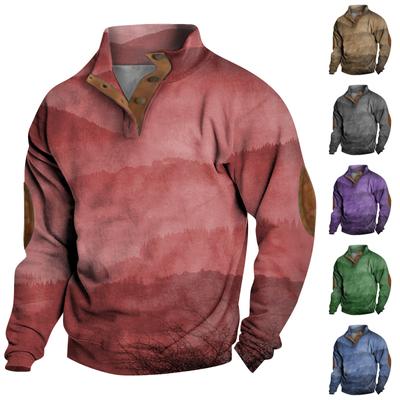 Men's Standing Collar Sweatshirt Is Outdoor Casual Sweaters Tops