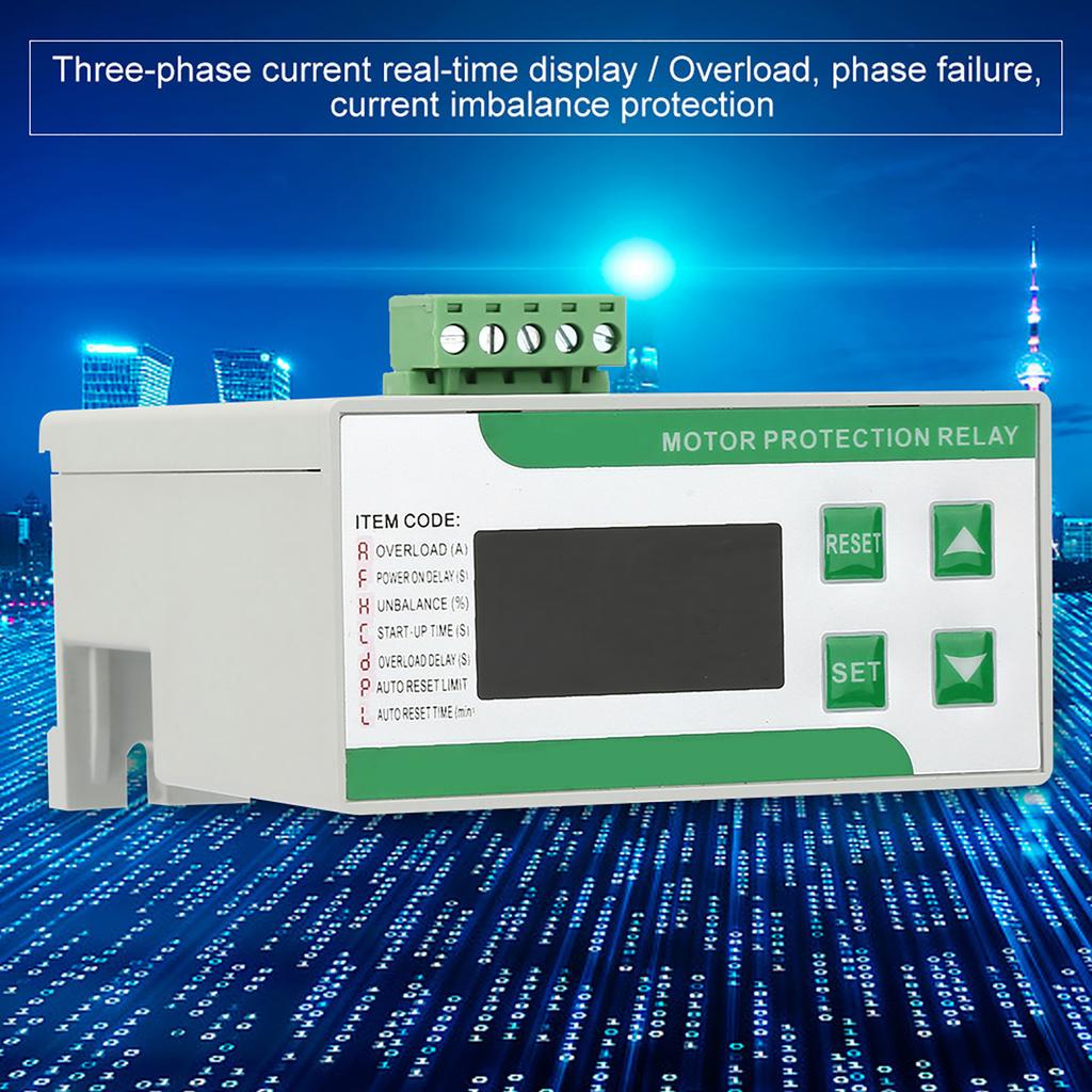 380V AC Digital Electric Motor Protector 299A Overload Phase Loss Protector with Display(380V)