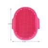 Dog Grooming Brush Pet Shampoo Comb Soft Rubber Glove Hair Grooming Massage Comb with Adjustable Strap for Short Long Hair Dogs