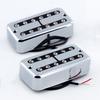 FLEOR Alnico2 Mini Humbucker Fitted with Filtertron Style Neck and Bridge Pickup Chrome Pickups, Set,