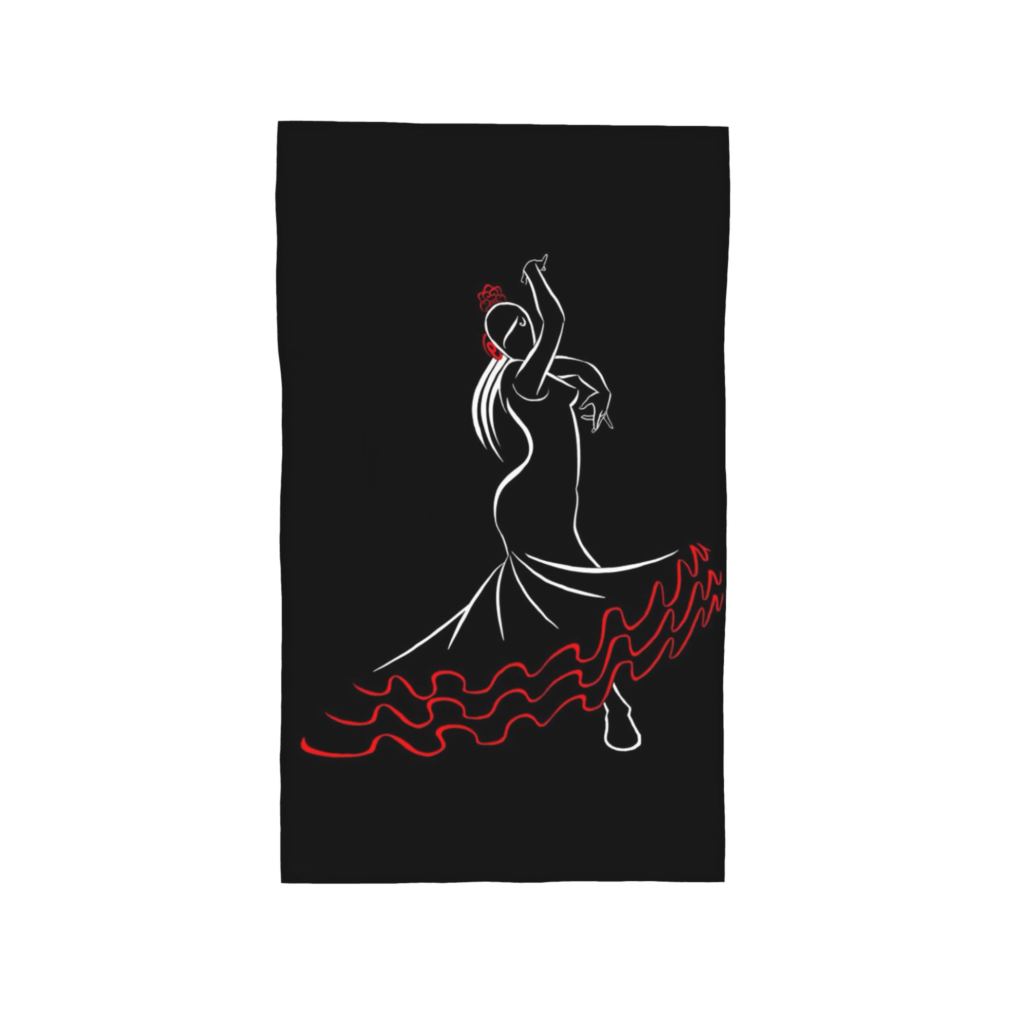 Spain Flamenco Dancer Front Soft Face Towel Quick Dry Pool Bath Cotton Towels Absorbent Quick W40*H60(CM)