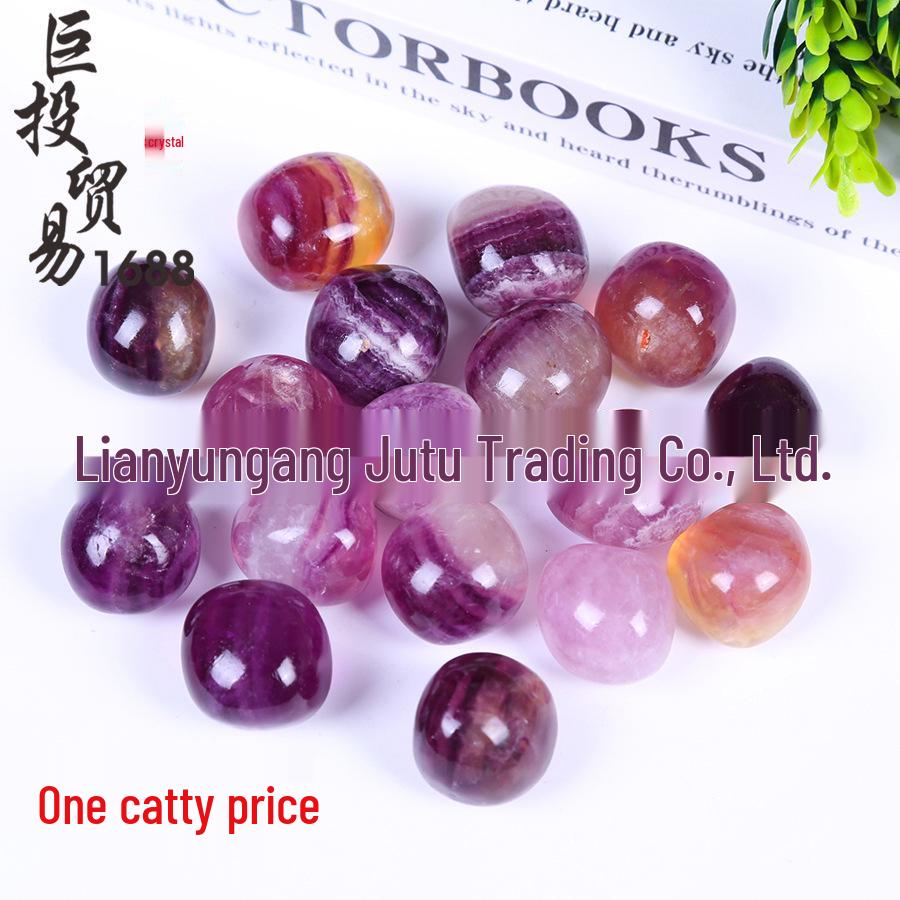 Natural Purple Fluorite Tumbled Stone Decor & Rainbow Fluorite Incense Diffuser for Kids  Mining Adventures