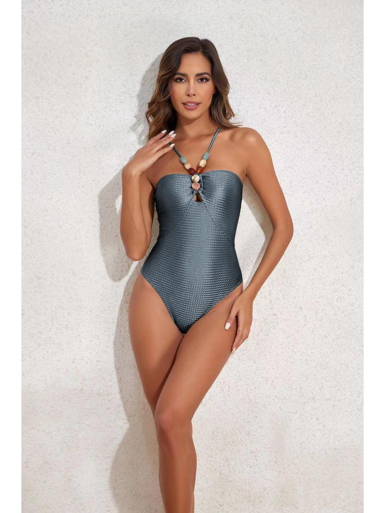 2024 Women's One-Piece Swimsuit: Slimming, Sexy, Sun Protection, Belly Covering, Gauze Skirt Bikini Set