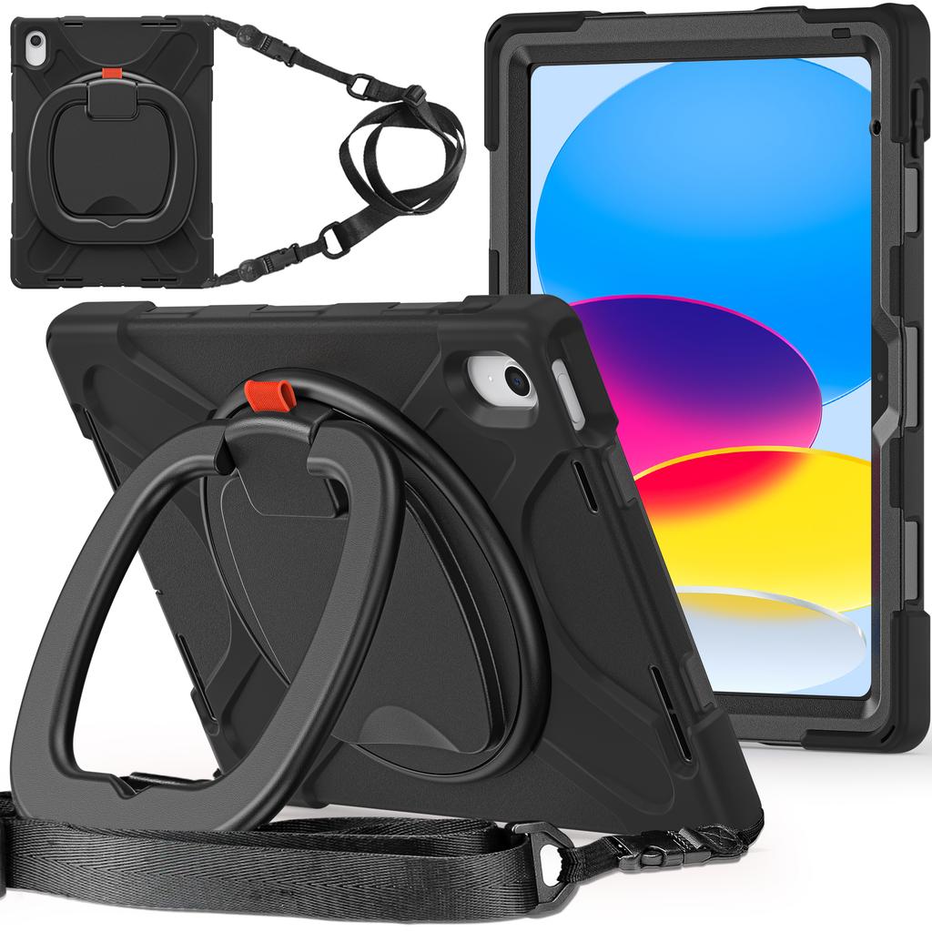 Armor Case Universal for IPad 2025 A16 11th 10.9 2022 10th Gen. A3354 A3355 A3356 A2757 A2777 A2696 Rotating Stand Hybrid Cover