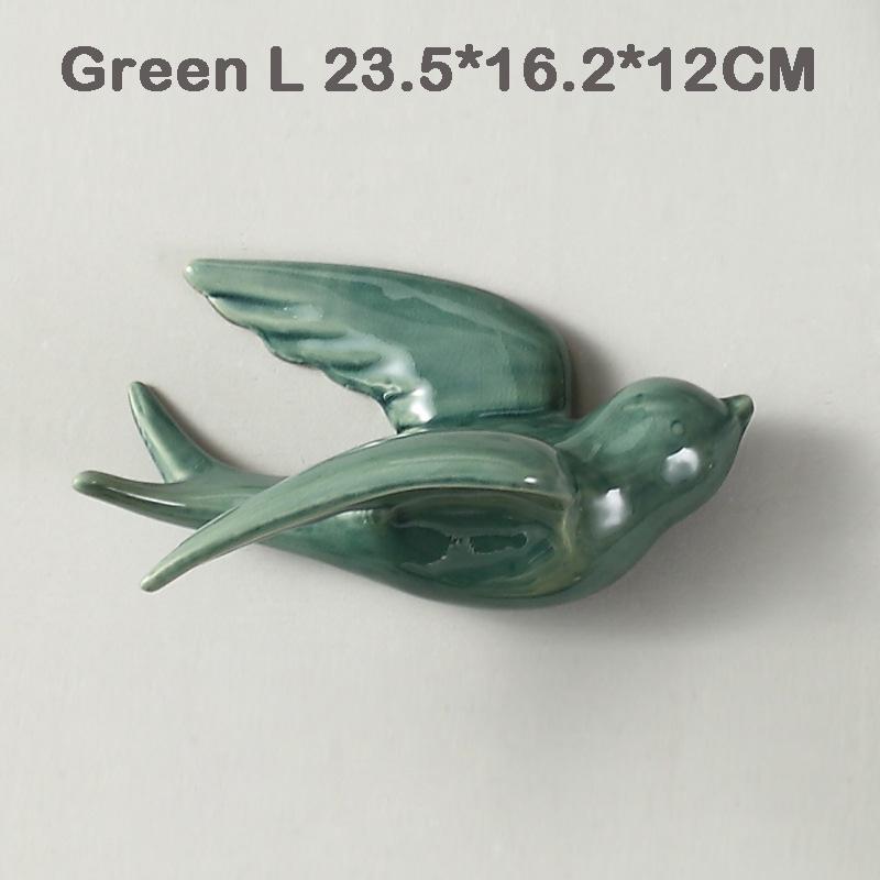 1 szt. Skandynawska ceramiczna rzeźba ptaka 3D dekoracje ścienne sztuka ptaki rzeźba do zawieszenia na ścianie figurka zwierzęcia styl europejski ozdoby do domu