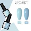 Set de lacuri de unghii cu gel PHOENIXY 2 buc. Set de lacuri de unghii Soak Off Gel de culoare pura pentru designul nail art