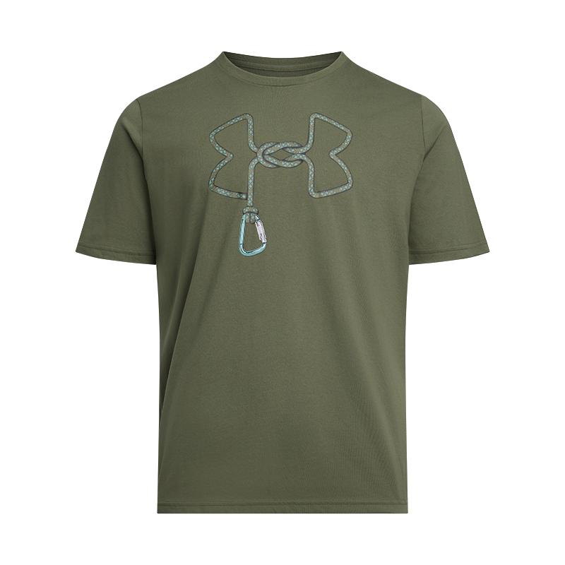 Мужская футболка Under Armour Branded Outdoor SS25 Цвет: Призрачный зеленый 1390223-390 2XL