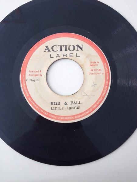 

7inch Record LITTLE BENGIE Rise Fall Version NONE Action Label Jamaica Reggae Ska Dub Used