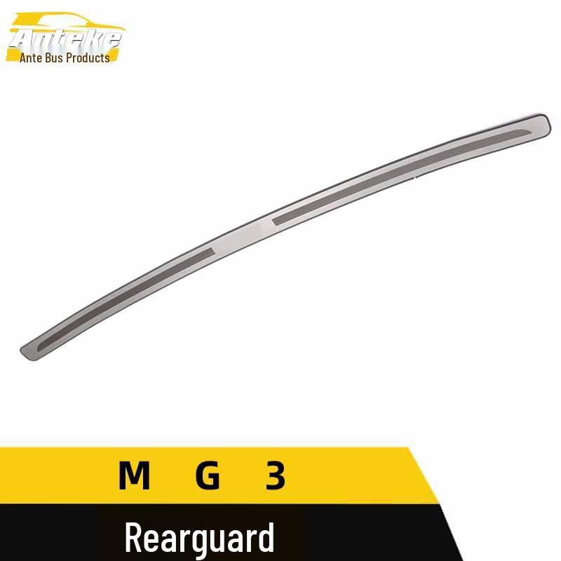 MG3 Rear Bumper Trim: Stainless Steel Tailgate Protection Pedal & Decorative Sticker Accessory