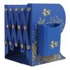 Retractable Desktop Book Holder and Folding Bookshelf with Pen Holder