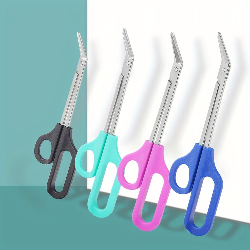 1pc Toenail Scissors Toe Nail Clippers For Thick Toenails Long Handled Precision Scissor Cutter Nail Art Clipper Nipper Trimmer Cuticle Scissor