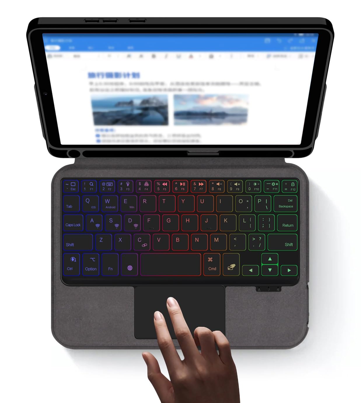 

Xiaomi Redmi Pad SE Keyboard Case with Integrated Trackpad and Xiaomi Redmi Pad SE Keyboard Case with Business 8.7-inch Backlight, 8.7 Touchpad,