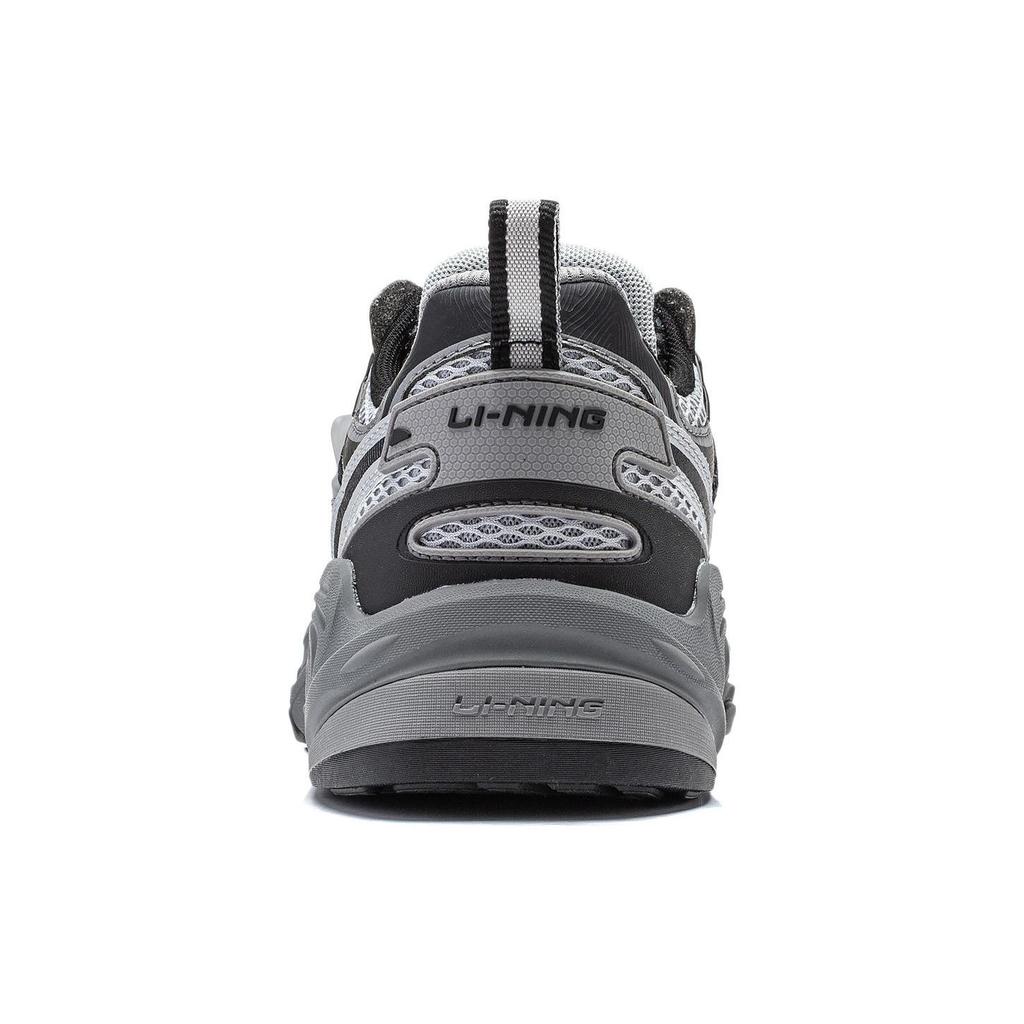 Li Ning Cushioning, Wear Resistant Low top Casual Shoes Men's Black Gray AGLT171-4