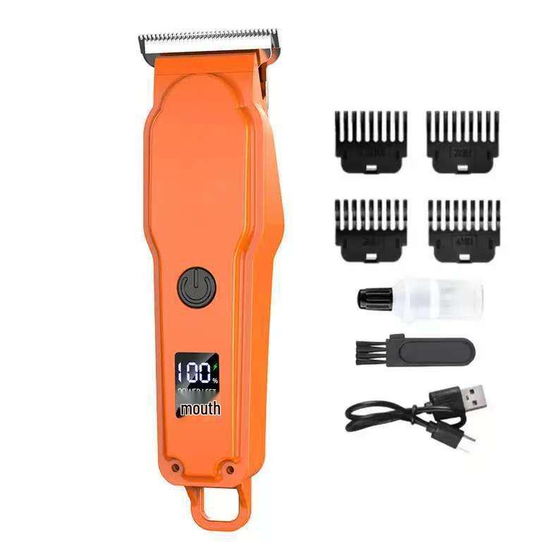 Professional Electric Hair Clipper & Trimmer with Oil Head Carving for Bald Heads
