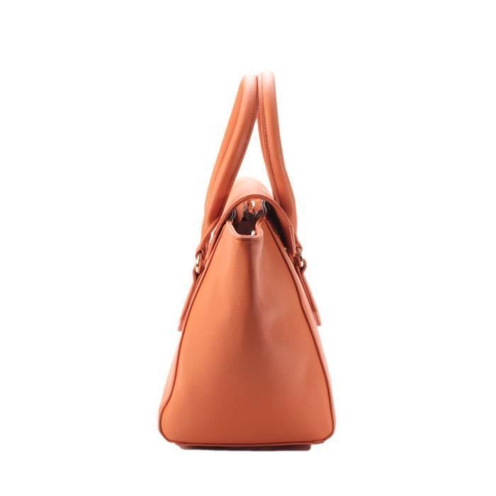 Handbag - CHRISTIAN LACROIX - Incarnation 3 - Cognac - Leather - Silver-tone Metal Shoulder Strap
