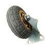 Gold & Gray Universal Swivel Caster: Silent, Elastic, Medium-Sized Rubber Wheel for Small Cars, Swivel & Fixed Options