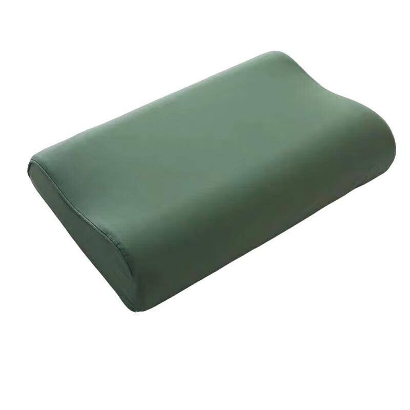 Huateng Green Hard Memory Foam Neck Support Pillow
