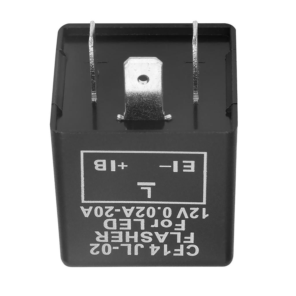 CF14 JL-02 3-Pin LED Flasher Flash Relay for Turn Light Hyper Flash Fix 12V