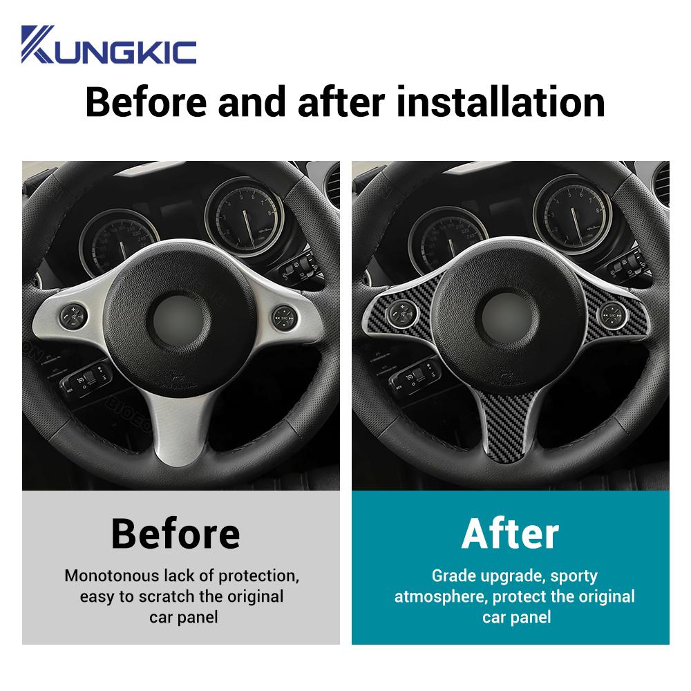 Real Soft Carbon Fiber Sticker For Alfa Romeo 159 2005-2019 2020 2025 2025 2025 LHD RHD Car Steering Wheel Button Frame Trim