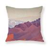 Juste de coussin de voiture de canapé de bureau, taie d'oreiller de luxe, décoration de la maison, motif de ciel coloré de montagne de neige