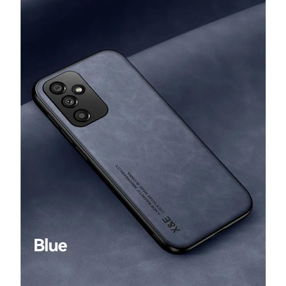 Luksuriøst skinnetui til Samsung Galaxy A55 5G A35 A15 A25 A54 A34 A14 A52 A12 A51 A53 A13 A33 Støtsikkert Magnetisk Silikon Fullbeskyttelsesdeksel