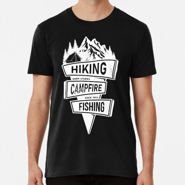 Camping Hiking Fishing T-Shirt Unisex T-Shirt S