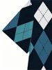 Men'S Outdoor Polo Shirt, Argyle Pattern, Polyester Fabric, Mixed Colors, Multiple Sizes Available, Stylish And Durable, Suitable for Hiking And