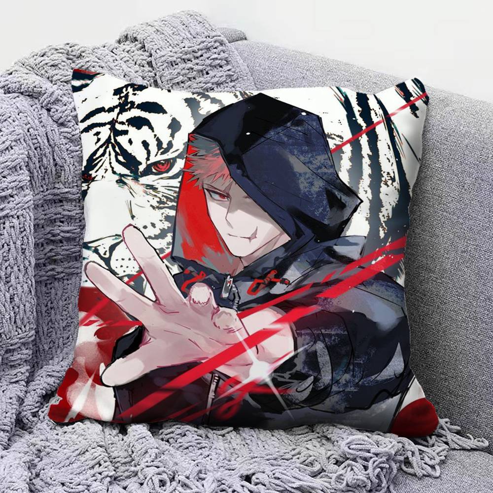 Jujutsu kaisen Yuji Itadori Manga Home Sofa Cushion Covers and Aecorative Custom Pillow Covers