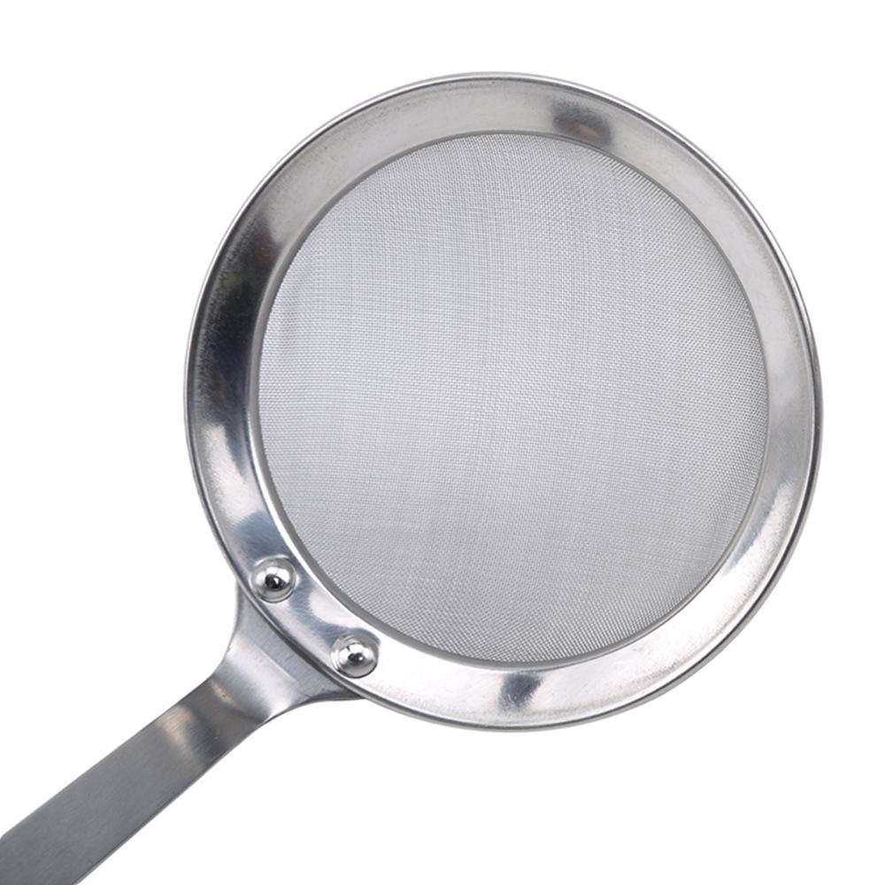Cooking Multifunction Sifting Fine Mesh Stainless Steel Colander Filter Spoon Strainer Oil Skimmer