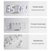 3D Simple Clock LED Alarm Clock Living Room 3D Wall Clock Digital Clock