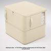 Cotton Duvet Storage Bag With Silk Satin Fabric For Home Bedroom Organizer