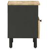 Nightstand 2 Pcs. Natural 40 x 33 x 46 cm Solid Mango Wood