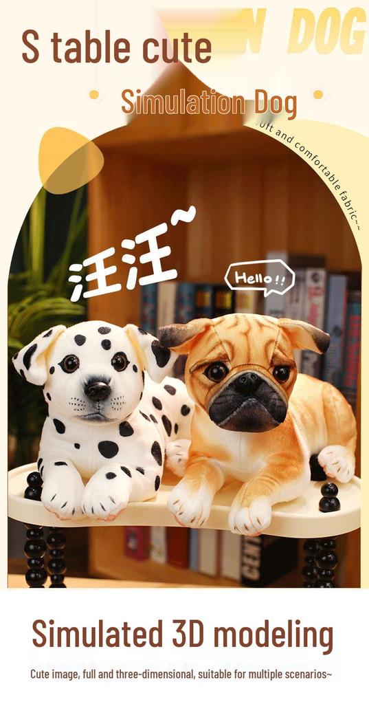 Cute Cartoon Dog Plush Toy - Husky, Akita, Shiba Inu, Beagle Puppy Doll