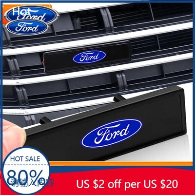Car Sticker 2026 Ford New 2025 Hot Car LED Light Front Hood Grille Logo Car Accessories For Ford Focus Mk2 Mk3 Fiesta Mk7 Ranger