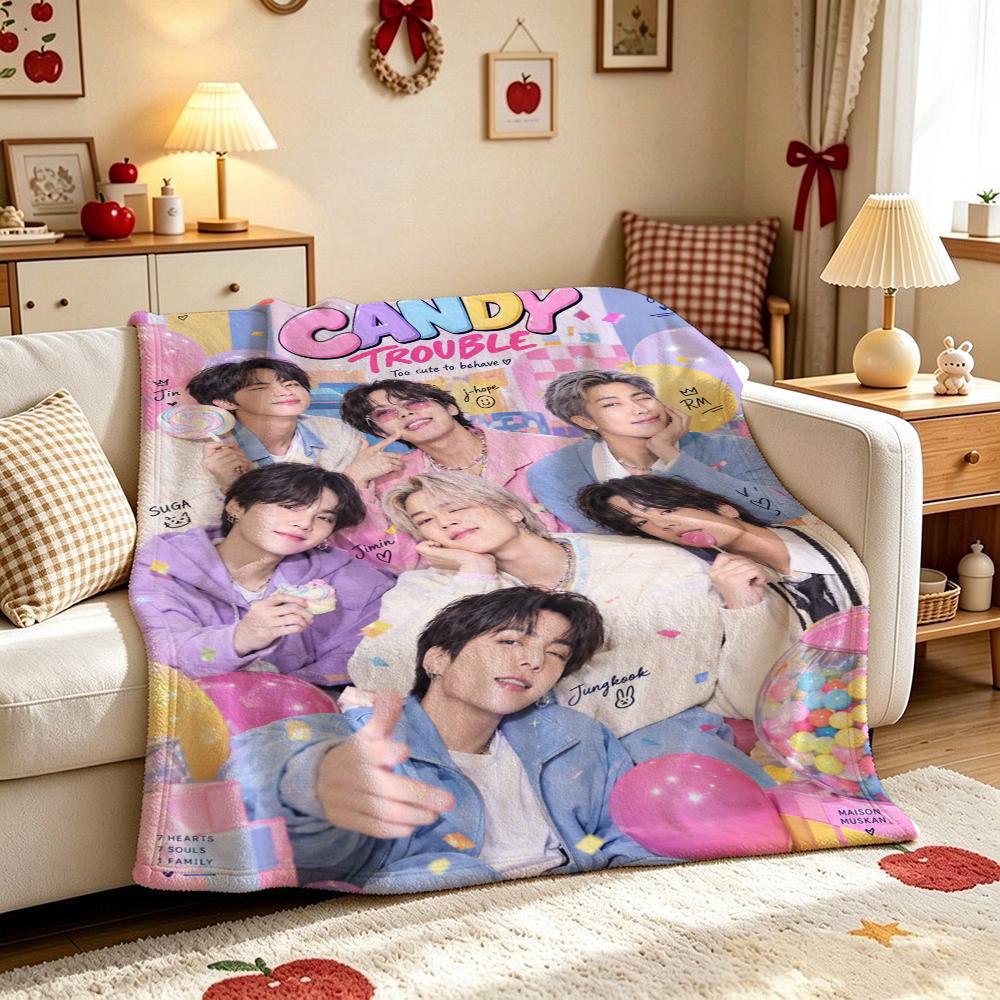 Starry Purple Rose Fantasy Blanket Soft And Comfortable Suitable For All Seasons Office Rest Blanket Air Conditioning Blanket Digital Printing